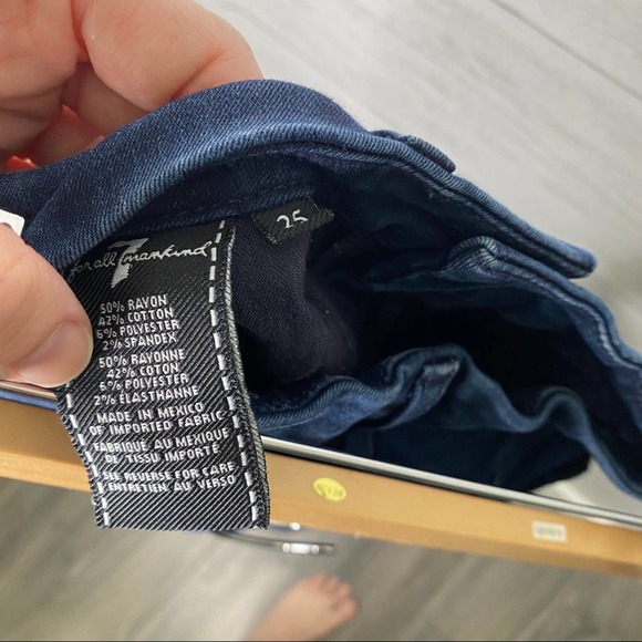 7 for all mankind mid rise skinny ankle jeans - Picture 4 of 6